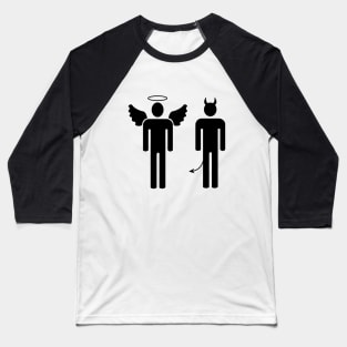 Angel and demon couple Baseball T-Shirt